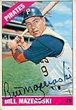 Bill Mazeroski Autographed / Signed 1966 Topps No.210 Pittsburgh Pirates Baseball Card