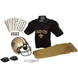 New Orleans Saints Youth NFL Deluxe Helmet and Uniform Set (Medium)