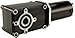 Bison Gear & Engineering 021-730D0180 - PowerSTAR Right Angle Brushed DC Gearmotor - 180 : 1 Ratio, 1/4 hp, 90 V, TENV, Face/Foot Mount