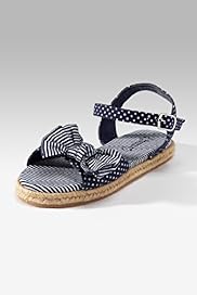 Younger Girls Open Toe Bow Sandals