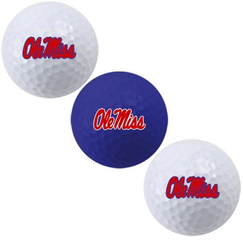 Mississippi Rebels 3-pack Golf Balls