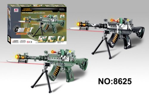 Combat Mission Gun W/ Lights and Sounds - Kids Toy