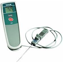 Taylor Rugged Waterproof Type-K Thermocouple Thermometer, with Fixed Probe, -40 to 500 Degree F