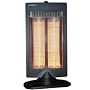 Soleus Air HR3-08-2, Oscillating Reflective Heater, Black