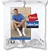 Mens Hanes 6 Pack Cushion Crew Socks - White with Grey Heel and Toe - Hanes Style 184/6