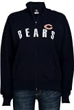 Chicago Bears Women's Navy Fleece Zip Front Track Jacket