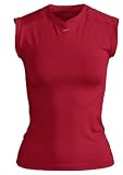 Nike WomenÆs Dri-FIT Red Pro Sleeveless Workout Top