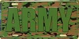 US ARMY Camo Camoflage License Plate