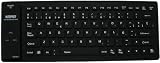 Menotek Spanish Flexible Bluetooth Waterproof Mini Keyboard For Apple iPad 3G and Wifi models 16GB, 32GB, 64GB and iPhone 4/4G, Windows, Mac, Linux