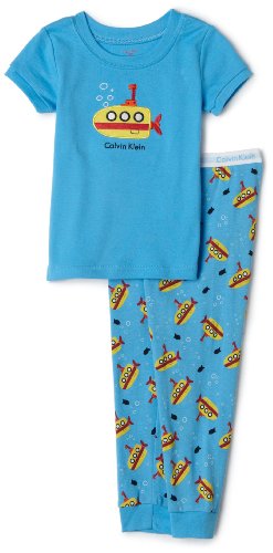 Calvin Klein Tight Fitting PJ Set, 2 Piece, Blue