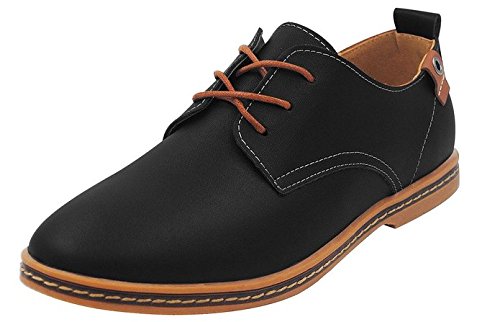 Kunsto Men's Oxford Leather Shoes Lace up