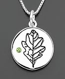 Silver Eco Reversible Live Green Pendant