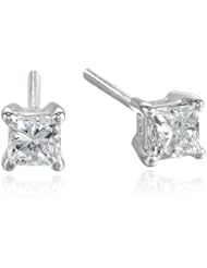 IGI-Certified 14k Gold Princess-Cut Diamond Studs (1/2 cttw, H-I Color, SI2-I1 Clarity)