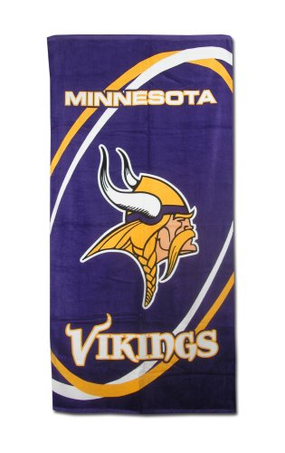 Minnesota Vikings Fiber Reactive Pool/Beach/Bath Towel (Team Color)