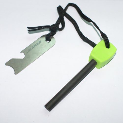 Navy 4 Pcs Fire Starter Fire Stick Fire Rod Firesteel-outdoor Camping Living Survival Tool Free Shipping (GREEN)