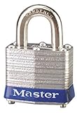 Master Lock 3003CUPK Steel Padlock, Keyed Alike, 1-9/16-Inch, 6-Pack