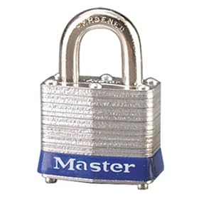 Master Lock 1-9/16 Inch Steel Padlock, Keyed Alike, 6-Pack #3003CUPK