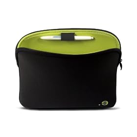 Be.ez - La robe Sketch - Sac pour Wacom Bamboo Fun & Intuos A6 - Large - Noir / Vert