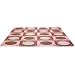 Skip Hop 20 Piece 70"x56" PlaySpot Floor Mat, Pink/Brown