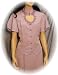 Heart Neck Short Sleeve Bridal Blouse, Lavender