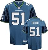 Youth Extra Large (XL 18-20) NFL Blue Seattle Seahawks # 51 Lofa Tatupu Throwback Football Jersey