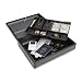 MMF Industries Steelmaster Elite Security Case with Keyed Lock, 4.125 x 11.75 x 14.75 Inches, Charcoal Grey (2217020G2)
