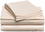 Pinzon Hemstitch 400-Thread-Count Egyptian Cotton Sateen Queen Sheet Set, Blush