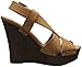 Qupid Women's Kendall-16 Wedge Sandal