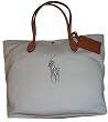Women's Ralph Lauren Purse Handbag Canvas and Leather