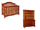 Westwood Meadowdale 3 piece Crib Combo and Hutch Set, Chestnut