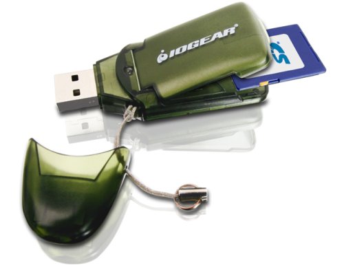 IOGEAR Pocket Card Reader- Hi-Speed USB 2.0 Memory Card Reader / Writer (SD/ MMC Memory Cards) Supports 8GB Capacity (GFR212SD)