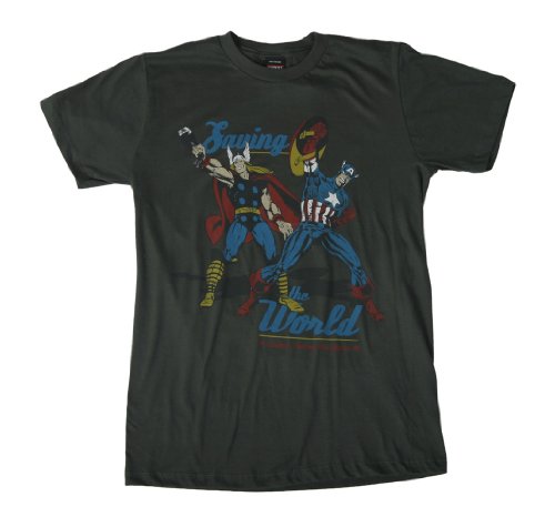  Avengers Thor Captain America Defending Earth T-shirt