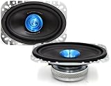 AS24N-NG - Audiobahn 4 x 6 Dual Cone Coaxial Speakers Without Grills