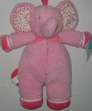 Carter's SmileyHappyFriends Pink Elephant Musical Plush Lovey