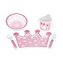 Mud Pie Baby Princess Crown Plate Melamine Set