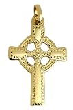 Gold Celtic Polished Cross