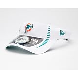 NFL Unisex Adult Miami Dolphins Training Camp Visor (White, One Size Fits All)