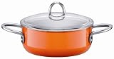 Silit 2-1/2-Quart Low Casserole with Lid, Wild Orange