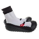 Baby Infant Girls SKIDDERS Black White Casual Soft Sole Shoes Girl 12-24M