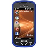 Amzer Silicone Skin Jelly Case for Verizon Samsung Omnia 2 i920 (Blue)