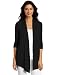 AGB Women's Rj 3/4 Sleeve Cozy 2fer With Asymmetrical...