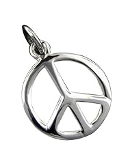 925 Silver Small Peace Sign Pendant