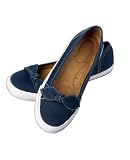 Naturalizer Navy Canvas Skimmer