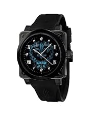 Christian Audigier The VIF Analogue Black Rubber Strap Unisex Watch FOR-203