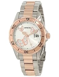 Invicta Womens 12504 Pro Diver Silver Dial Two Tone Watch
