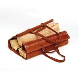 Woodfield Leather Log Carrier for Fireplace