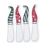 Cheese Spreader Set of 4 - Xmas