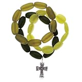Bold Cross Charm Bracelet Set with Sterling Silver