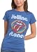 Junk Food Juniors' The Rolling Stones Basic Shirt Sleeve Basic Tee,Liberty,Medium
