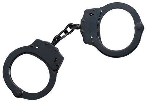 MTech USA MT-S4508DLB Series Double-Lock Handcuffs, Carbon Steel, Black